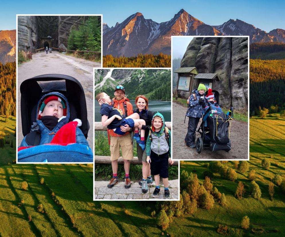 Ciężko chory Jasio zdobywa polskie góry. Jego rodzice nie zrezygnowali ze swoich pasji