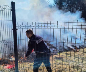 Ktoś podpalił łąkę w Bieszczadach