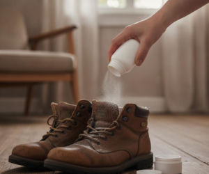 Moje buty skrzypią niemiłosiernie. Wsypuję do nich ten jeden proszek i mam święty spokój