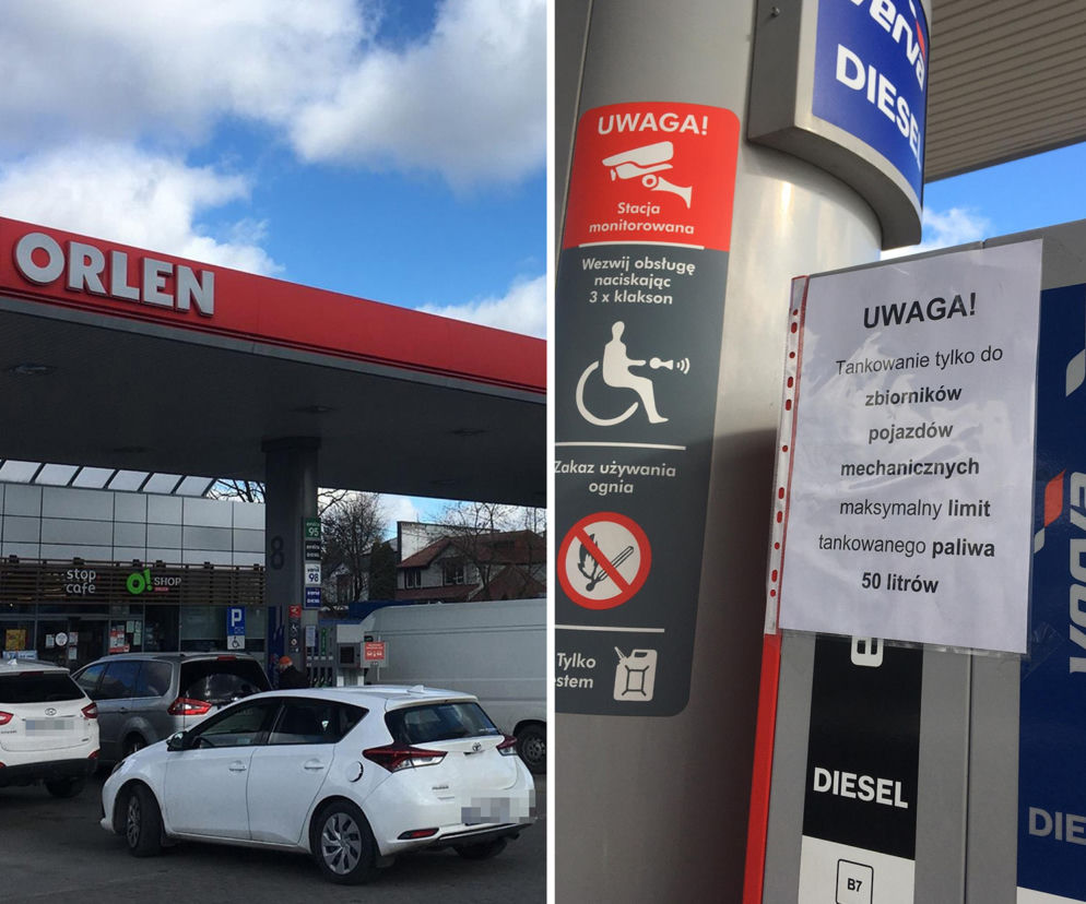 Limit tankowania na stacjach paliw Orlen