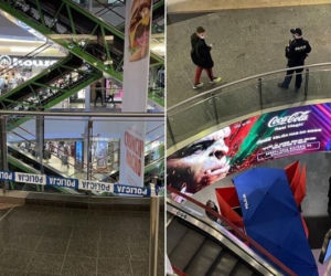 Tragiczna śmierć w Złotych Tarasach. Mężczyzna wypadł z trzeciego piętra