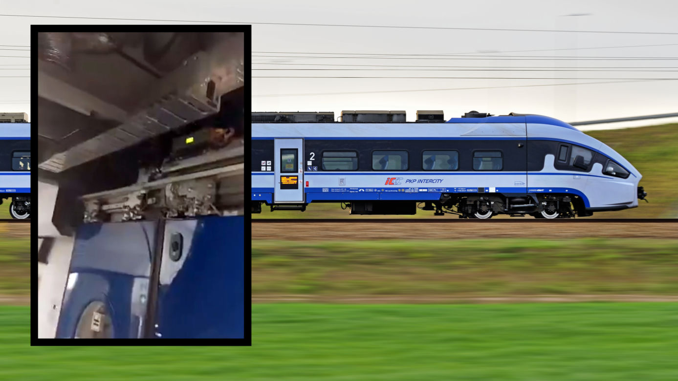 W pociągu PKP InterCity "Niemcewicz" zarwał się sufit! Szok na trasie Warszawa-Terespol [ZDJĘCIA]. Kontener: Warszawa.
