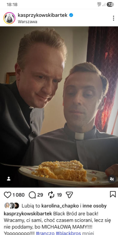 Ranczo 11 sezon. Ksiądz Robert (Bartek Kasprzykowski), ksiądz Maciej (Mateusz Rusin)