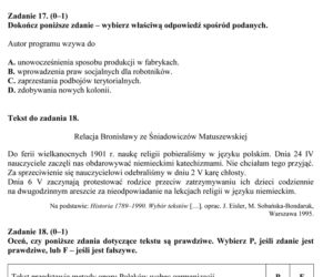 EGZAMIN GIMNAZJALNY 2014 HISTORIA WOS - ARKUSZE OFICJALNE Z CKE