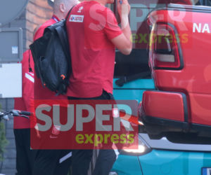 Wojciech Szczęsny z papierosem w ustach przed meczem Polska - Hiszpania