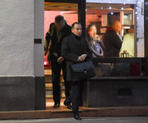 Andruszkiewicz limuzyną na obiadek w godzinach pracy