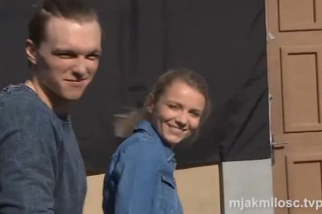 M jak miłość. Radek Małkowski (Tomasz Włosok), Olga Górecka (Katarzyna Grabowska)