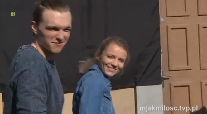 M jak miłość. Radek Małkowski (Tomasz Włosok), Olga Górecka (Katarzyna Grabowska)
