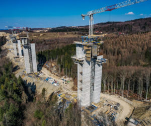 Najwyższa estakada w Polsce powstaje na S19 Babica Jawornik. Na plac budowy prowadzą serpentyny