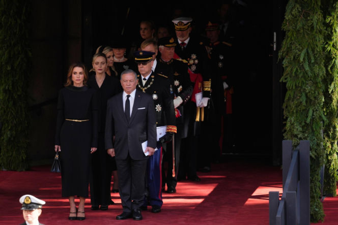 Karol Nawrocki na pogrzebie króla