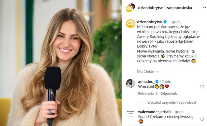 Żaneta Rosińska, Dzień Dobry TVN