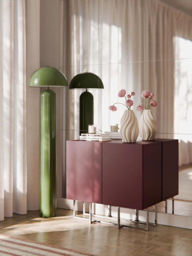 Jagodowe tony we wnętrzach