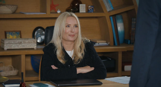 Barwy szczęścia, odcinek 3259. Karolina (Marta Dąbrowska), Bruno (Lesław Żurek)