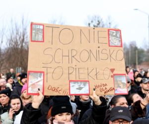 Miał być protest milczenia, doszło do awantury. Gorąco pod schroniskiem w Bytomiu