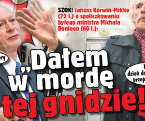 Dałem w mordę tej gnidzie!