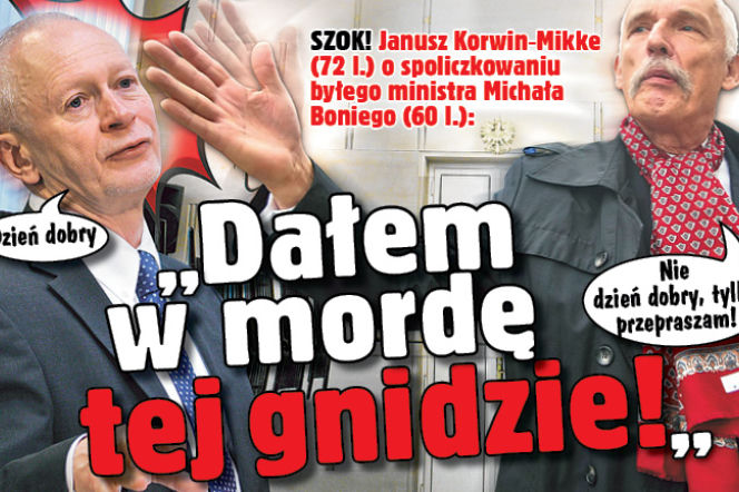 Dałem w mordę tej gnidzie!