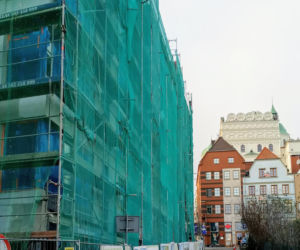 Budowa hotelu na Podzamczu - listopad 2020