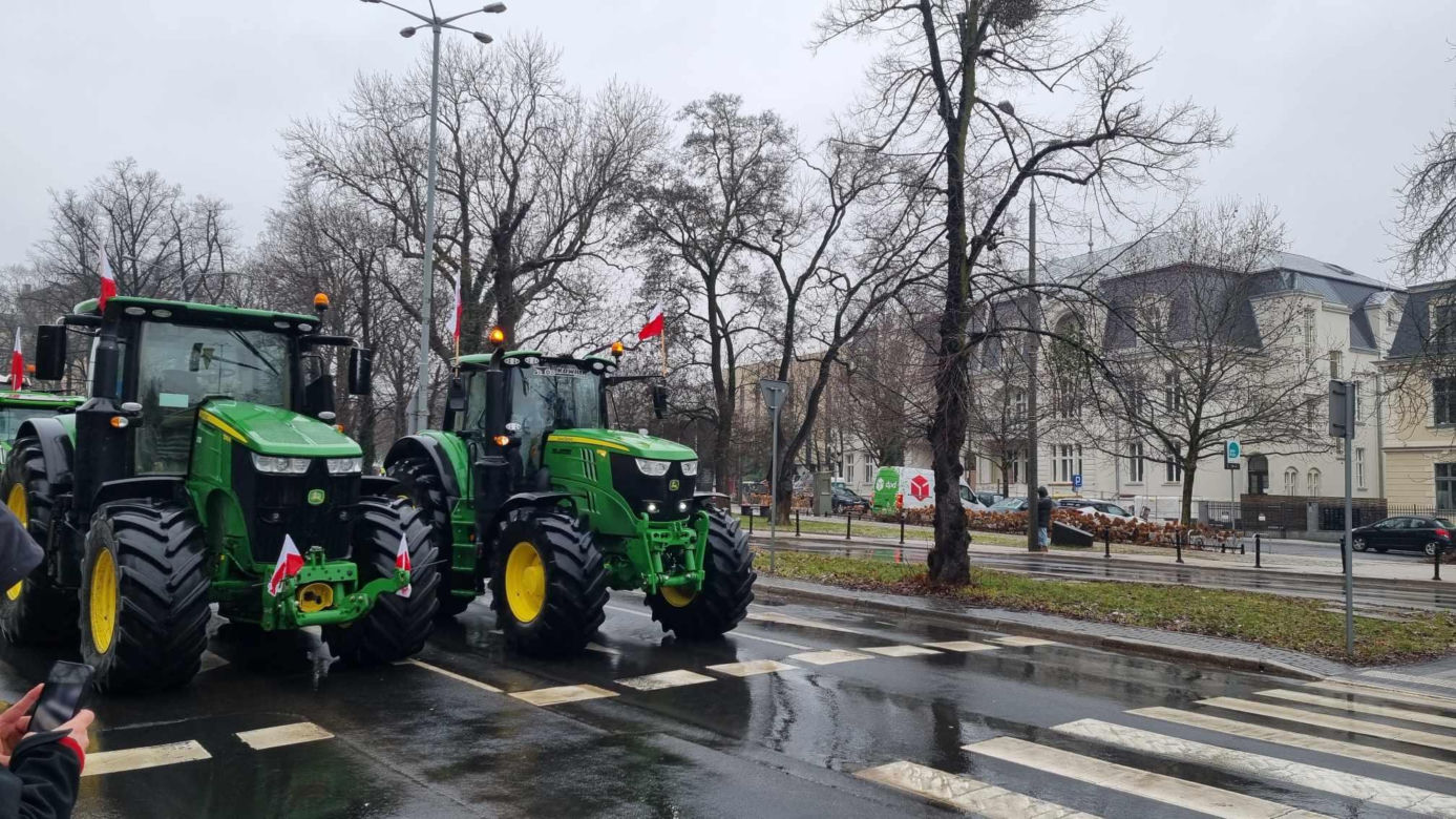 Protest rolników w Poznaniu
