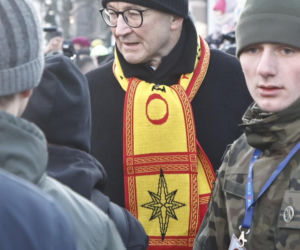 Karol i Marta Nawroccy na Orszaku Trzech Króli