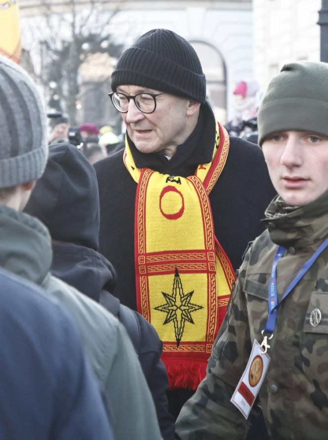 Karol i Marta Nawroccy na Orszaku Trzech Króli