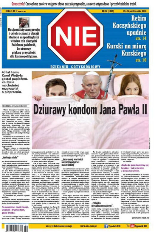 Najbardziej skandaliczne okładki Tygodnika NIE
