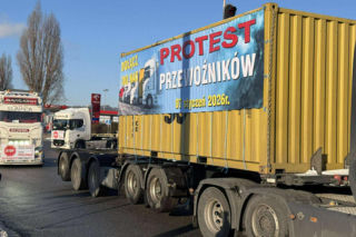 Protest przewoźników w Trójmieście