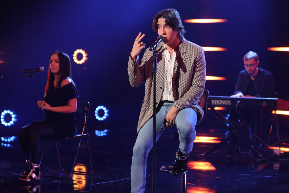 Dawid Kwiatkowski w obiektywie, podczas koncertu w ESKA Live!