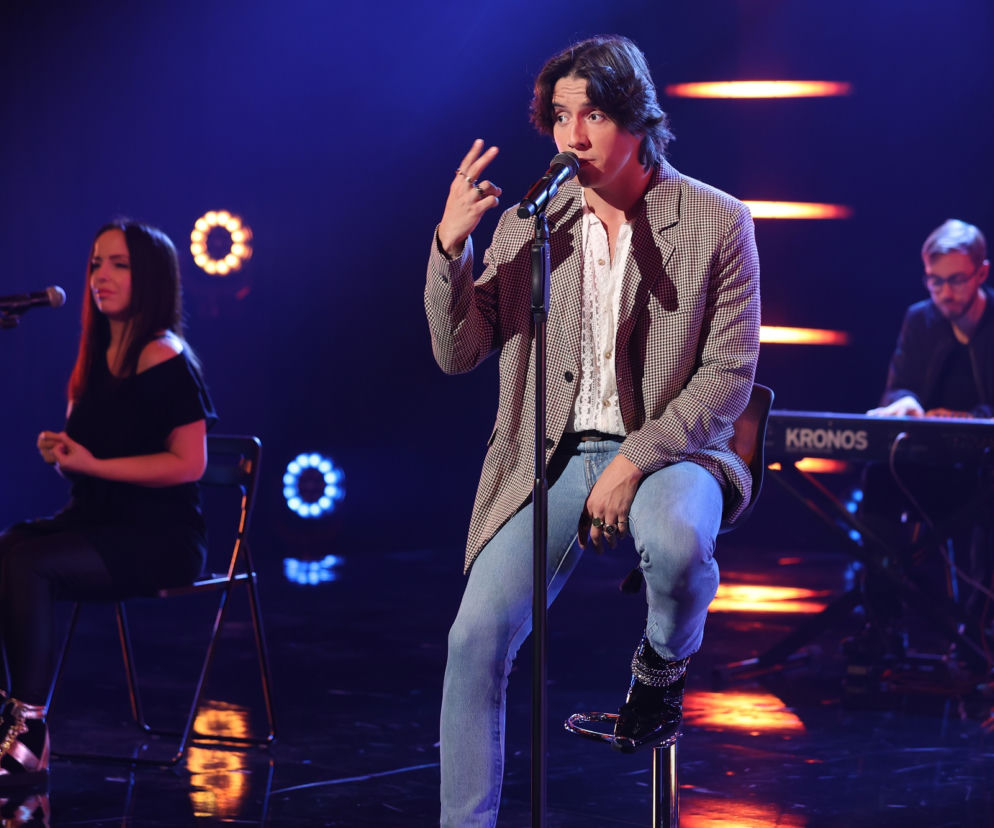 Dawid Kwiatkowski w obiektywie, podczas koncertu w ESKA Live!