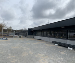 Budowa schroniska przy ul. Kobylepole w Poznaniu (kwiecień 2021)