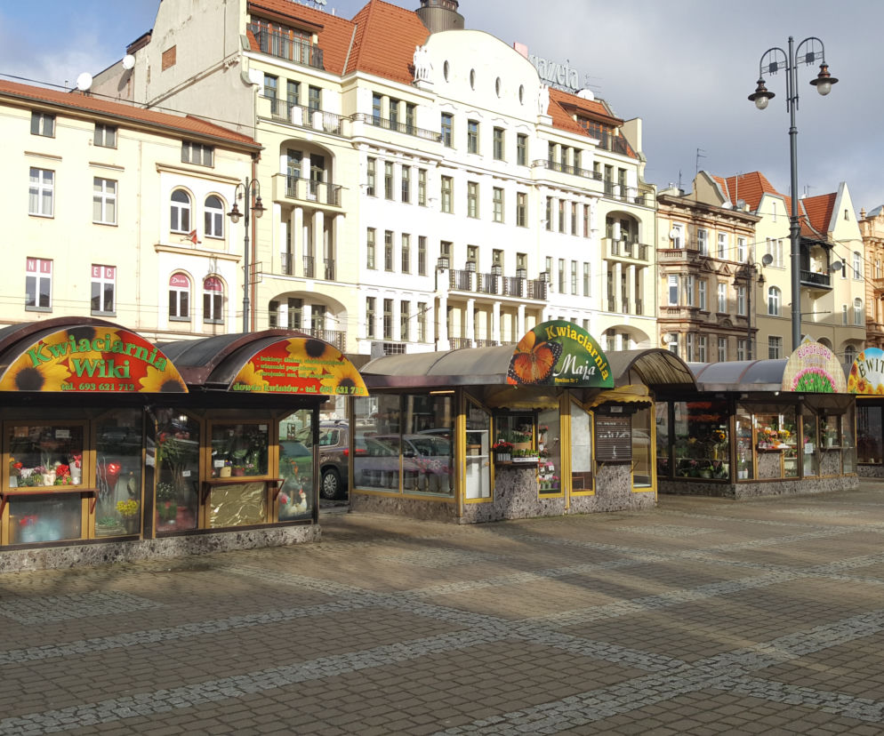 Kwiaciarnie na Placu Wolności w Bydgoszczy