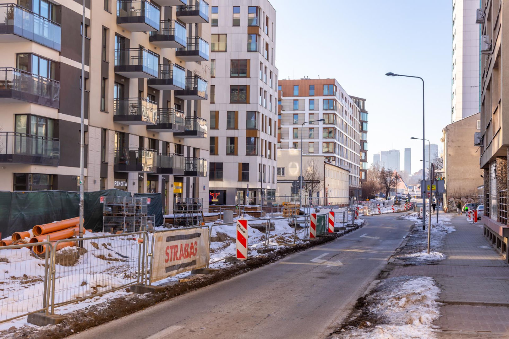 Przebudowa ul. Okrzei w Warszawie