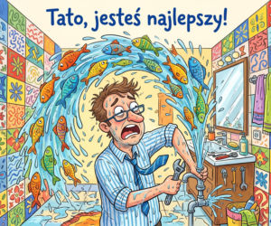 Zabawna kartka na Dzień Taty