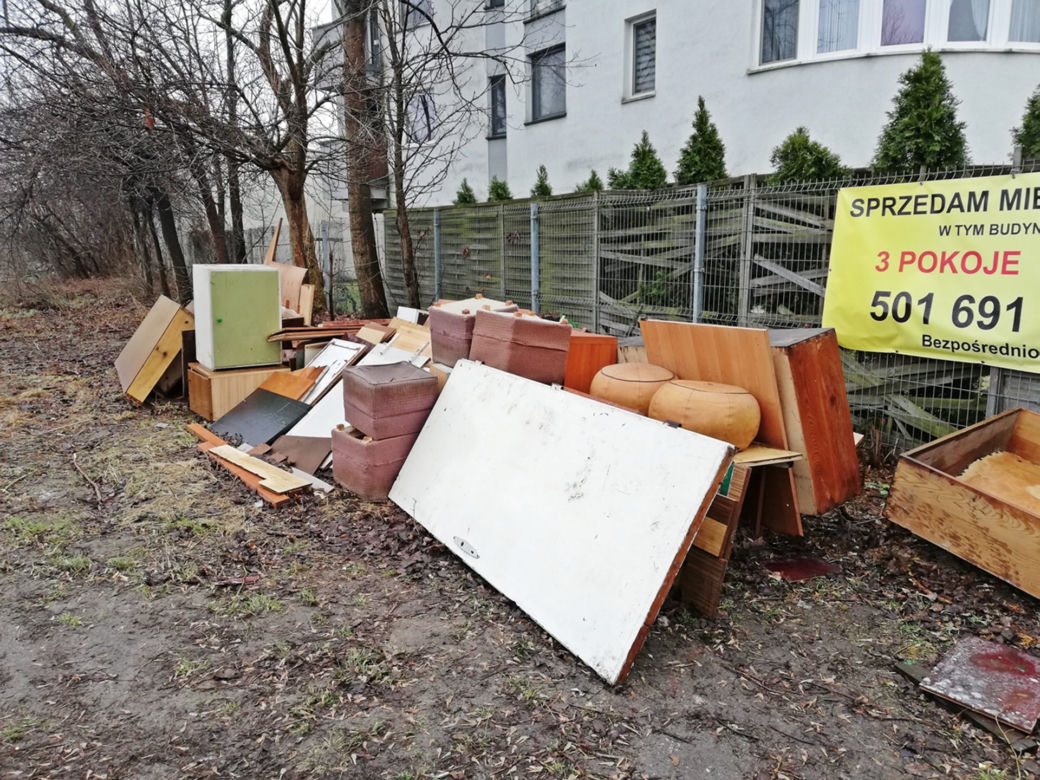 Nietypowe zaśmiecenia