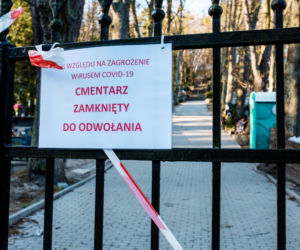 Koronawirus w Trójmieście. Cmentarz w Sopocie zamknięty z powodu zarazy