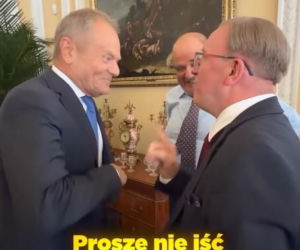 Donald Tusk na planie Rancza
