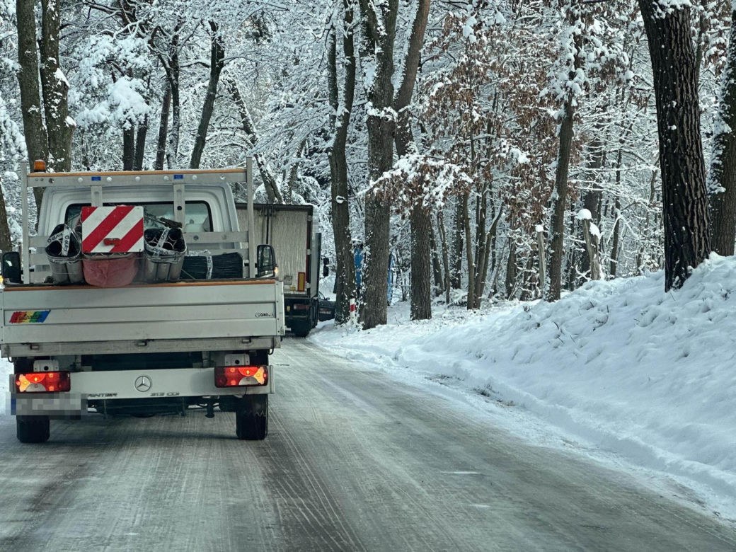 Atak zimy na Warmii i Mazurach