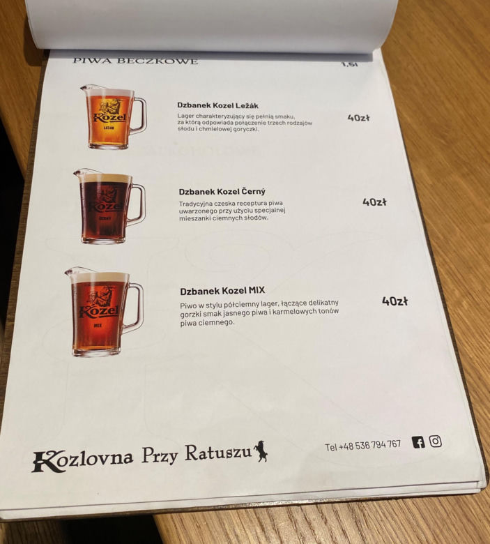 Kozlovna Przy Ratuszu w Zielonej Górze. To czwarty lokal znanej sieci w Polsce