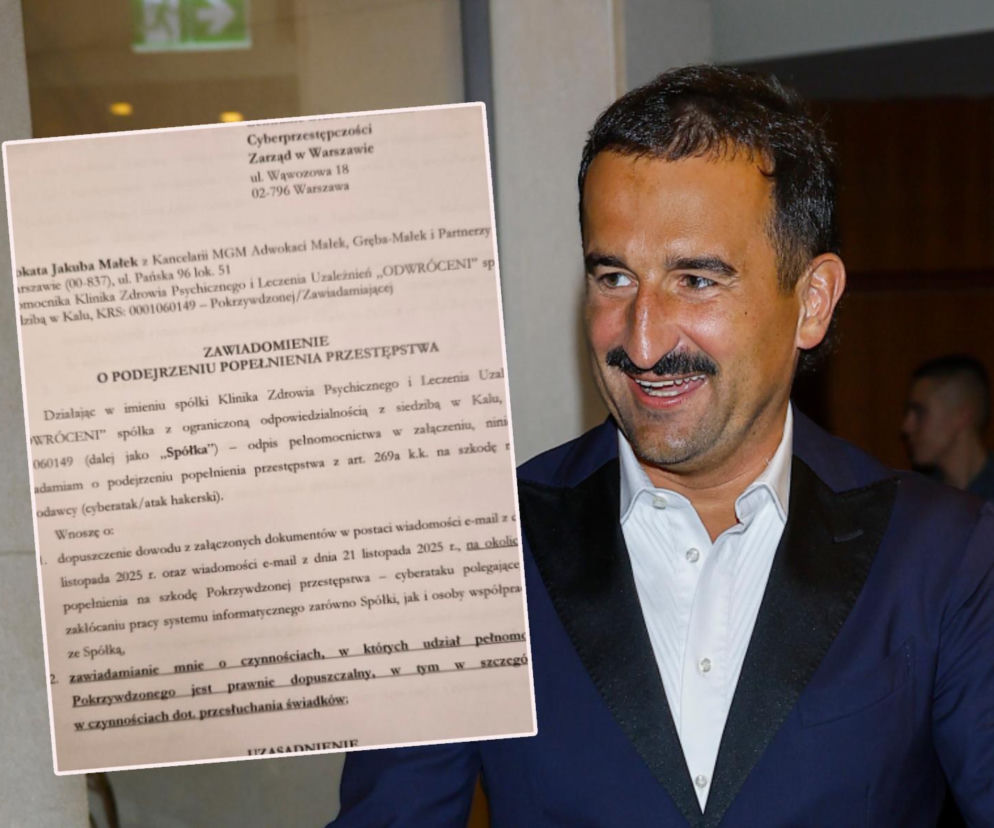 Zaatakowali klinikę Michała Koterskiego! Co się stało? Sprawa jest w prokuraturze