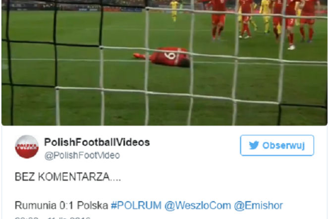 Lewandowski ogłuszony petardą. Powaliła go na murawę! [VIDEO]