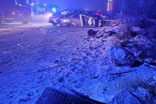 wypadek Chromna 14.01.2026