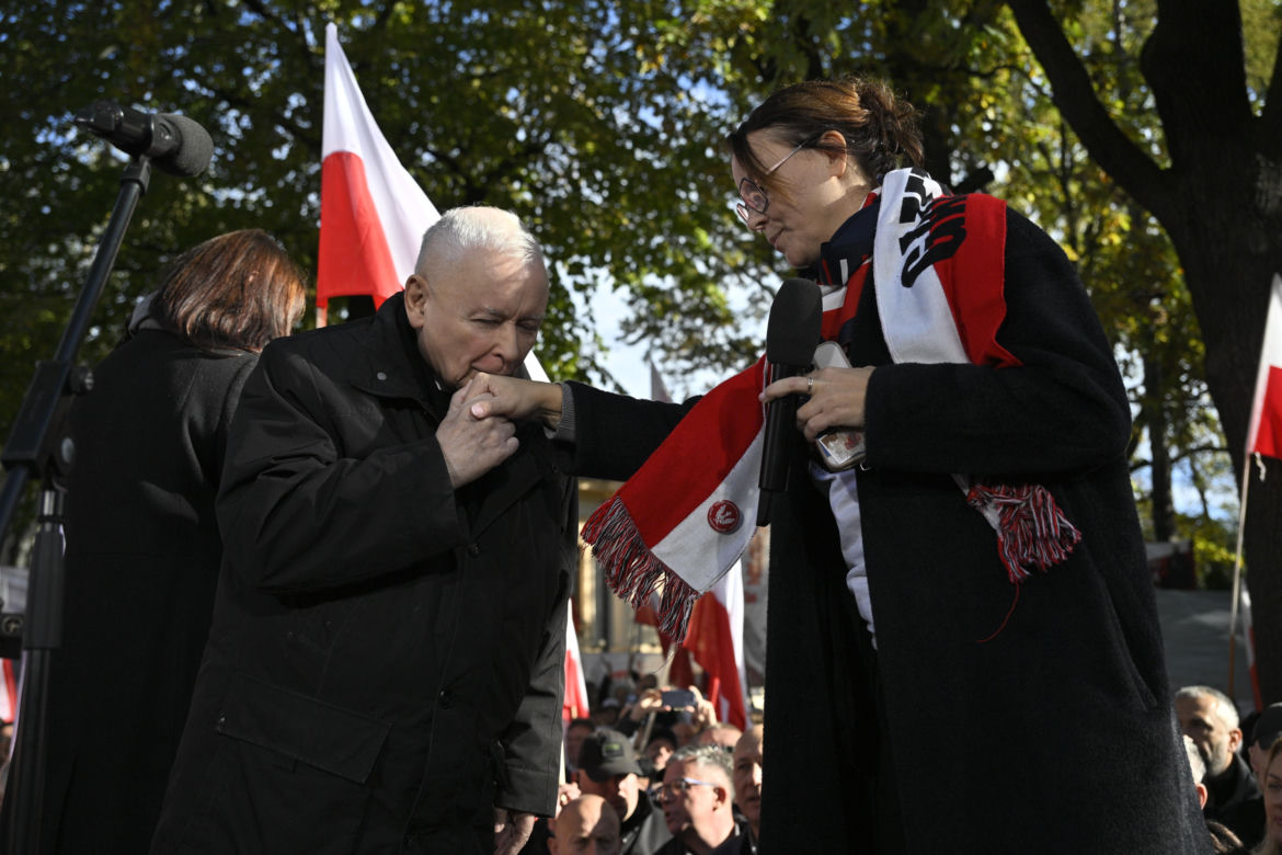 Protest pod TK. Kaczyński
