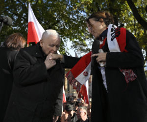 Protest pod TK. Kaczyński