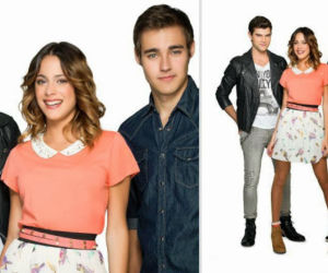 Violetta 2 sezon. Violetta (Martina Stoessel), Diego (Diego Domínguez), Leon (Jorge Blanco)
