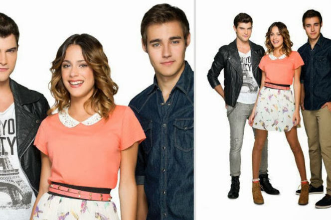 Violetta 2 sezon. Violetta (Martina Stoessel), Diego (Diego Domínguez), Leon (Jorge Blanco)