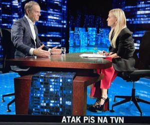Monika Olejnik pokazała ramiona bez cenury, kontener polityka