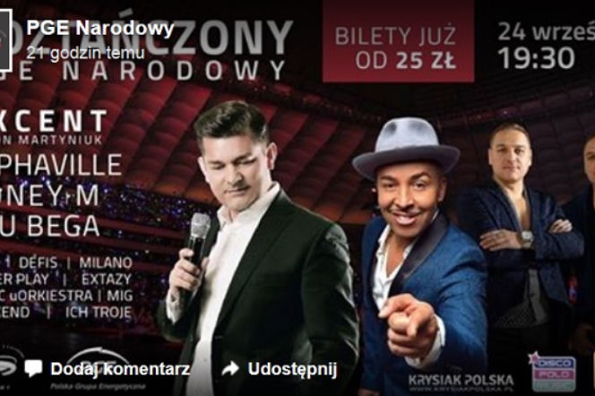 Roztańczony PGE Narodowy - program koncertu. kto wystąpi w Warszawie?