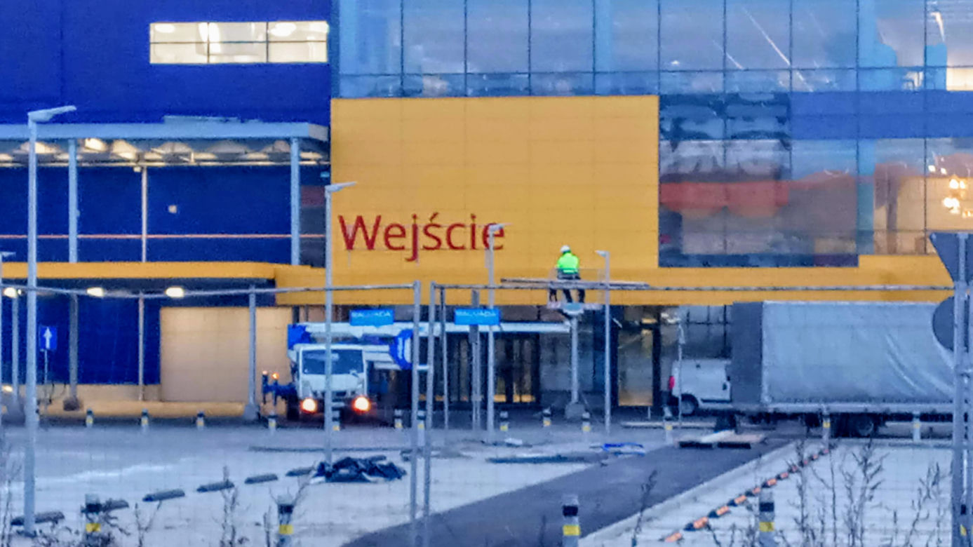 Budowa sklepu IKEA w Szczecinie - marzec 2021