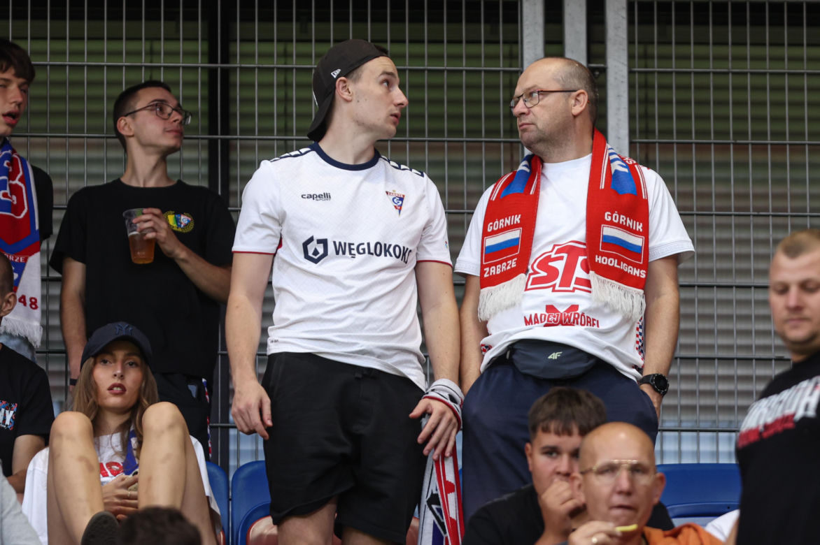 Górnik Zabrze - AS Monaco: Zdjęcia kibiców i zawodników z meczu eliminacji Ligi Konferencji