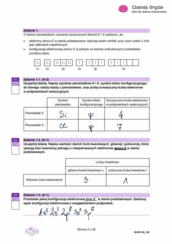Matura 2025 chemia rozszerzona - odpowiedzi do wszystkich zadań z arkusza CKE 16.05.2025 - Formuła 2023