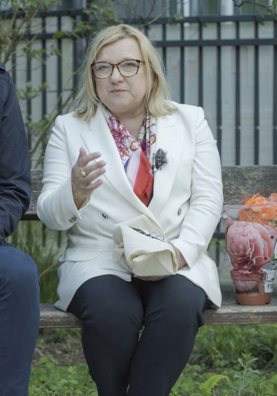 Beata Kempa na bazarze w Brukseli